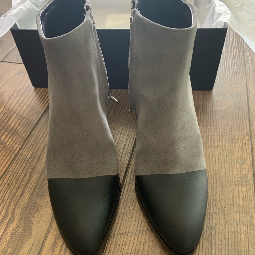 NEW ALEXANDER WANG Two-tone Cut out Gabi boots 39